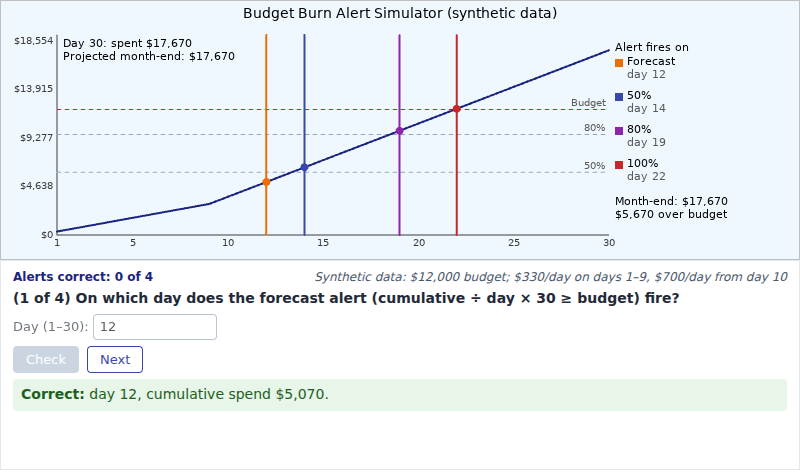 Budget Burn Alert Simulator